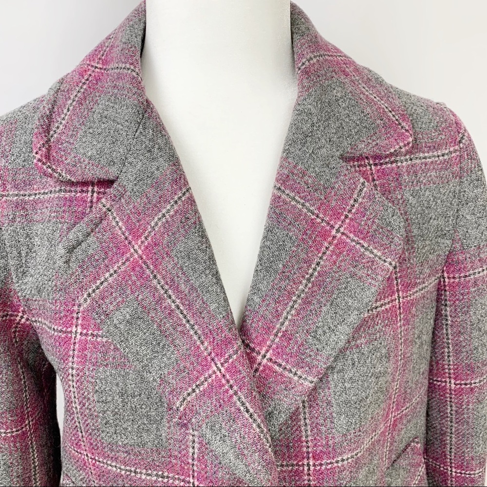 (4 for $20) TALBOTS Gray Wool Blend Blazer Sz 6 - Picture 5 of 7